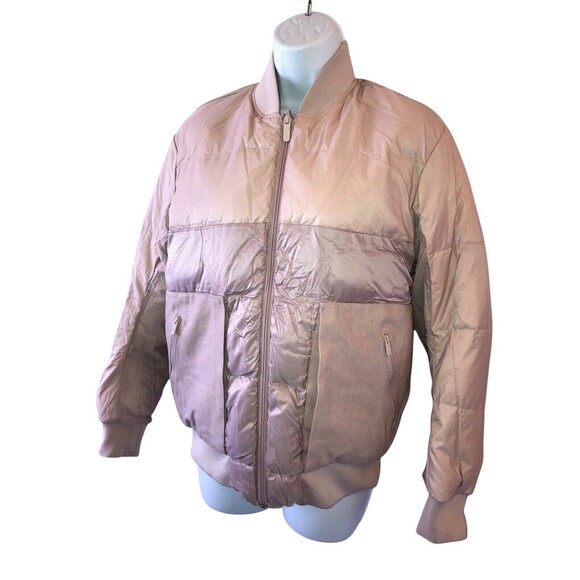 Lululemon Jacket Womens 4 Roam Far Wool Bomber Goose Down 3-in-1 Puffer Pink - Picture 1 of 10